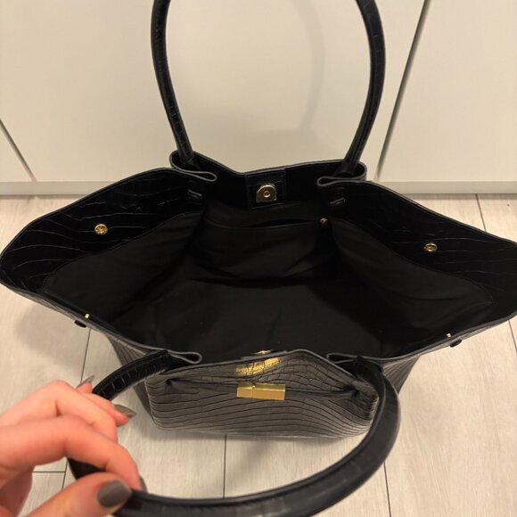 DeMellier London New York Bag – Black Croc Effect (Brand New) - Picture 9 of 10